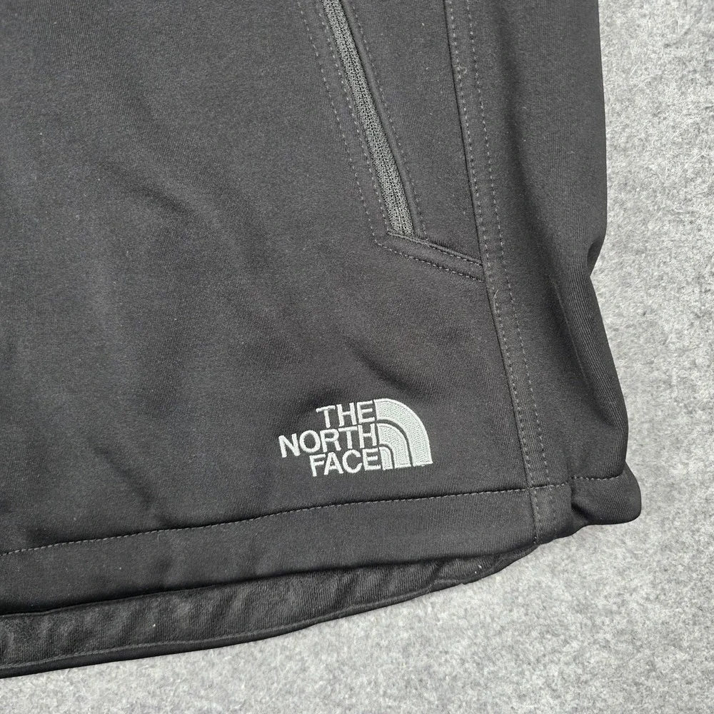 The‎ North Face Vest Mens XL Black Windwall Soft Shell Full Zip Pockets Lined